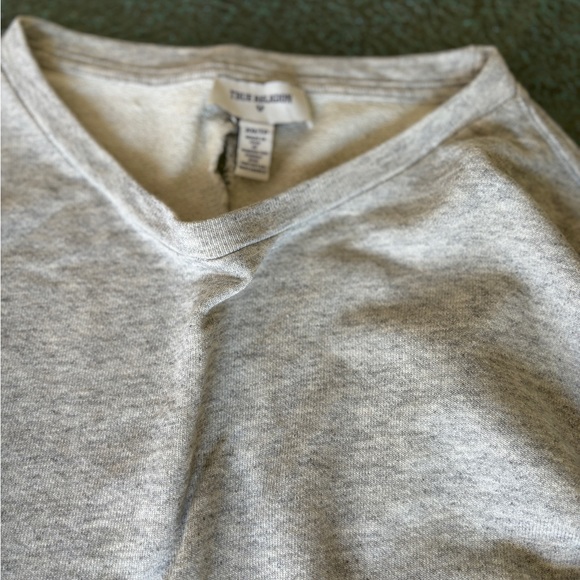 True Religion Open Back Gray Long Sleeve Top - Picture 7 of 11